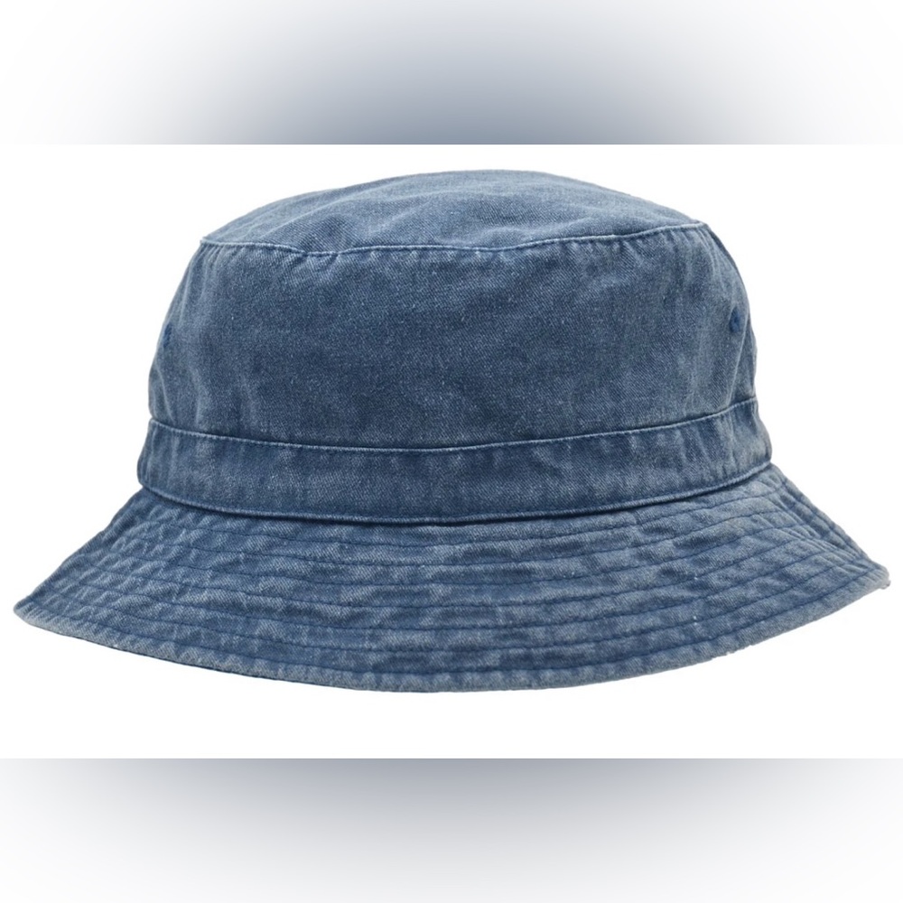 Bucket Hat Stylish Black 2.5” Brim, Pigment dye New